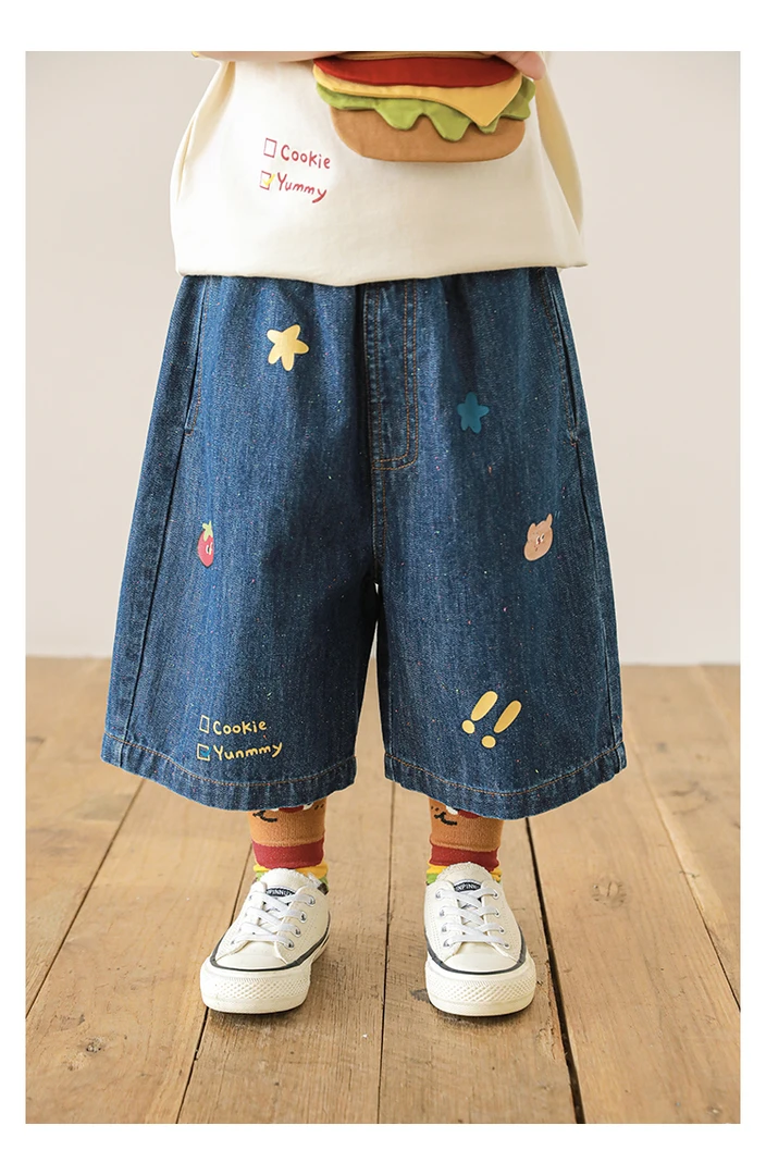 YOEHYAUL/幼悠幼悠【汉堡玩偶】夏壹波女宝夏季长裤 GX4884 GX4885