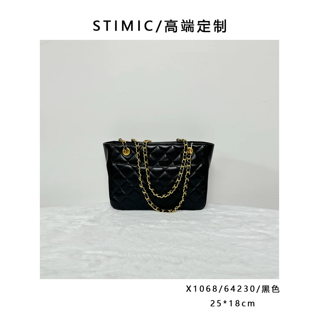 X1068/64230/黑色Paiyuge订制手工时尚女士单肩斜挎手提包64230