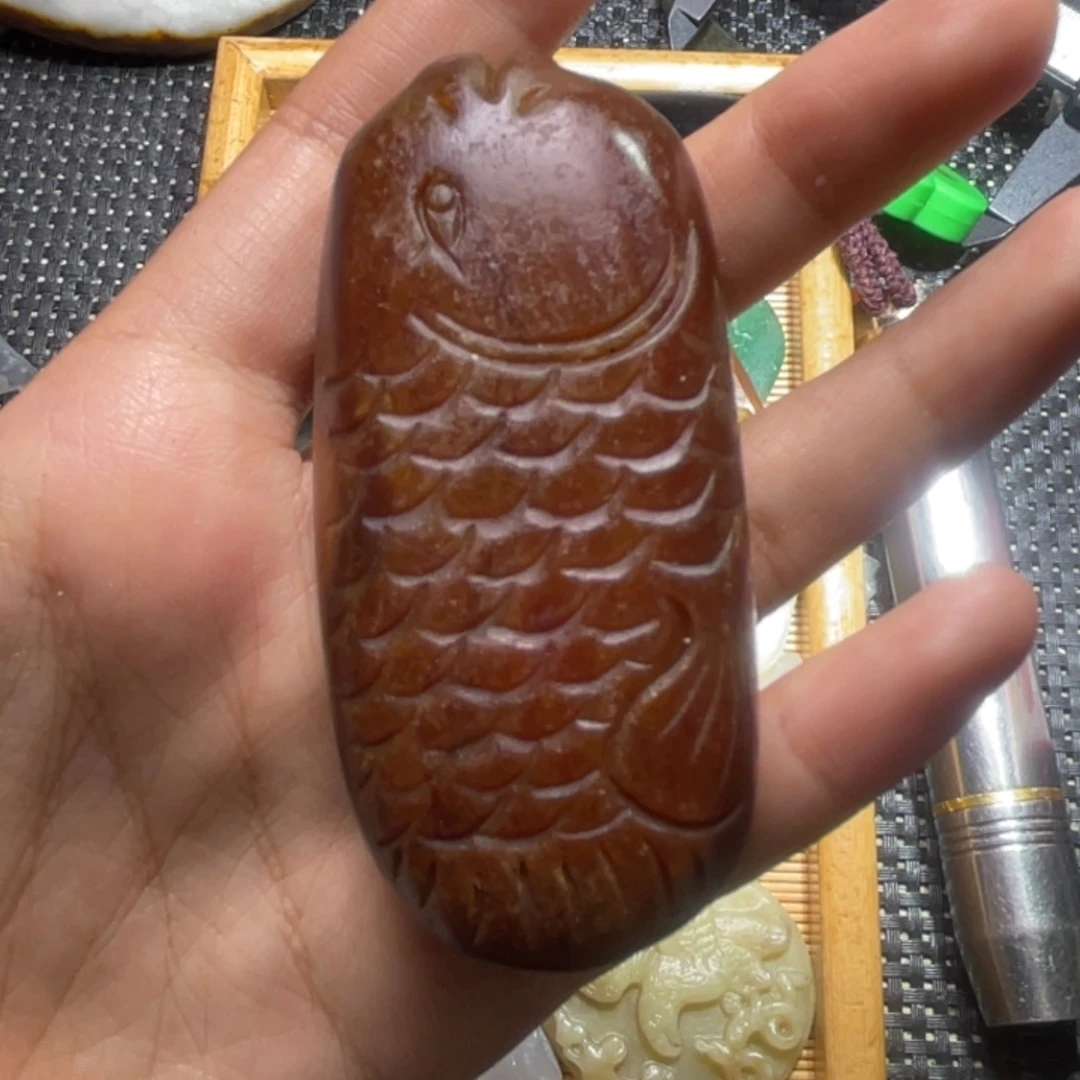 未镶嵌和田玉珠宝半成品6*河