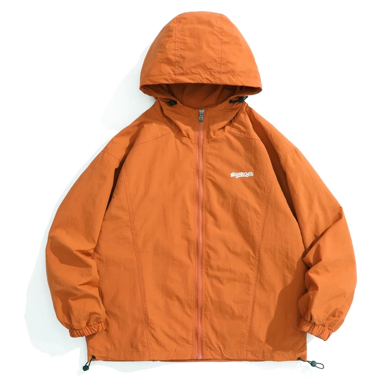 山系户外连帽冲锋衣日系cityboy工装夹克防风外套男女