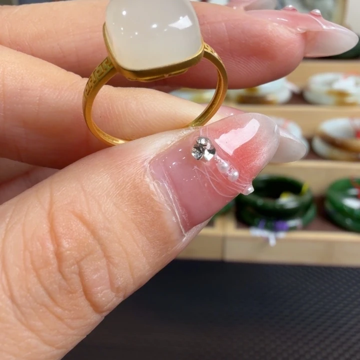 和田玉未镶嵌颈饰11-19圈口