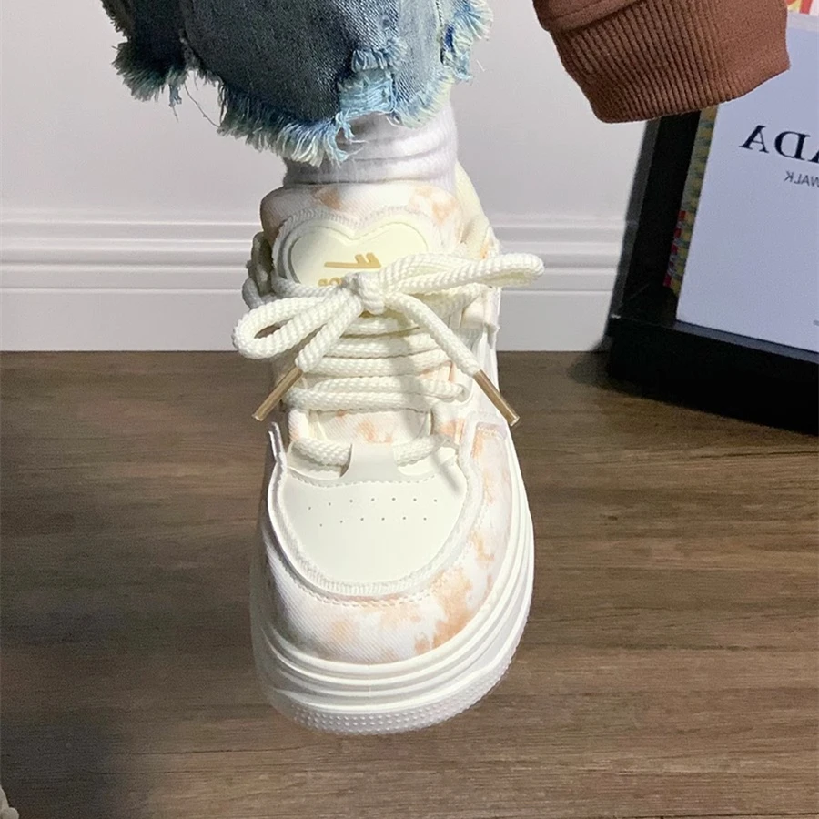 Warrior/回力低帮女鞋厚底chic鞋子女款百搭小白鞋运动学生板鞋女