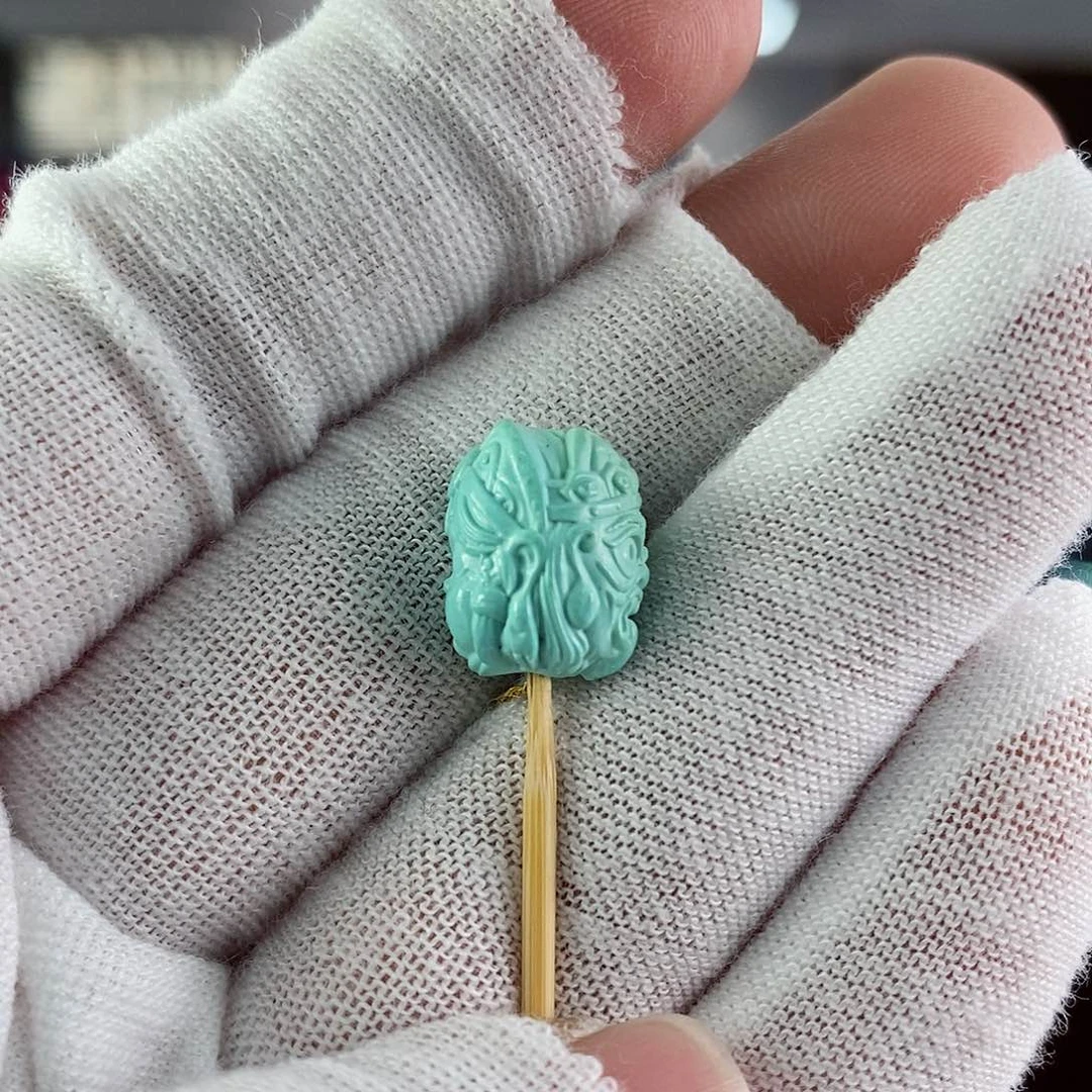 绿松石珠宝奇石未镶嵌