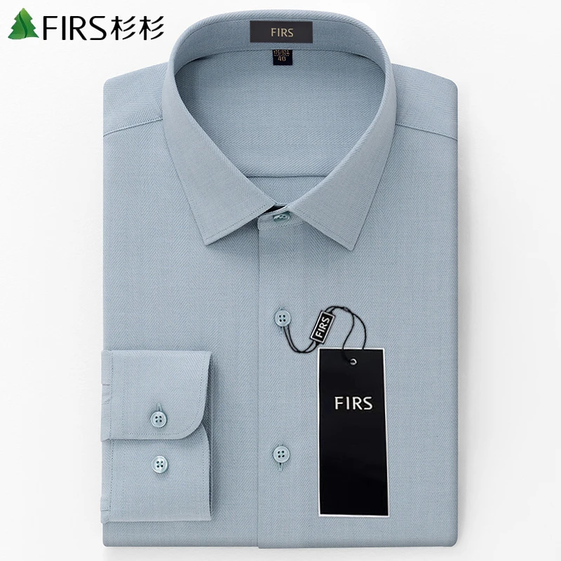 【可机洗羊毛】杉杉男士长袖衬衫秋冬新款爆款休闲修身百搭衬衣男款