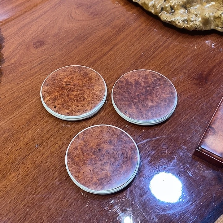 茶室空间茶桌杯垫茶托单个