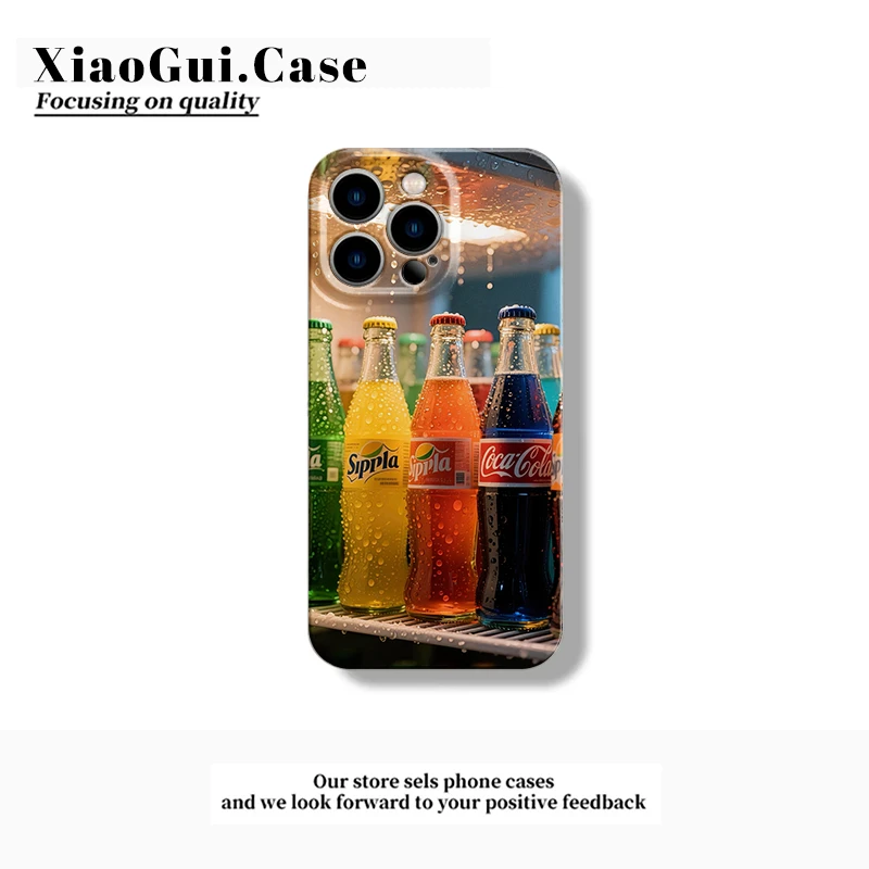 ins夏日汽水苹果16pro手机壳适用于oppo华为vivo小米15创意菲林壳
