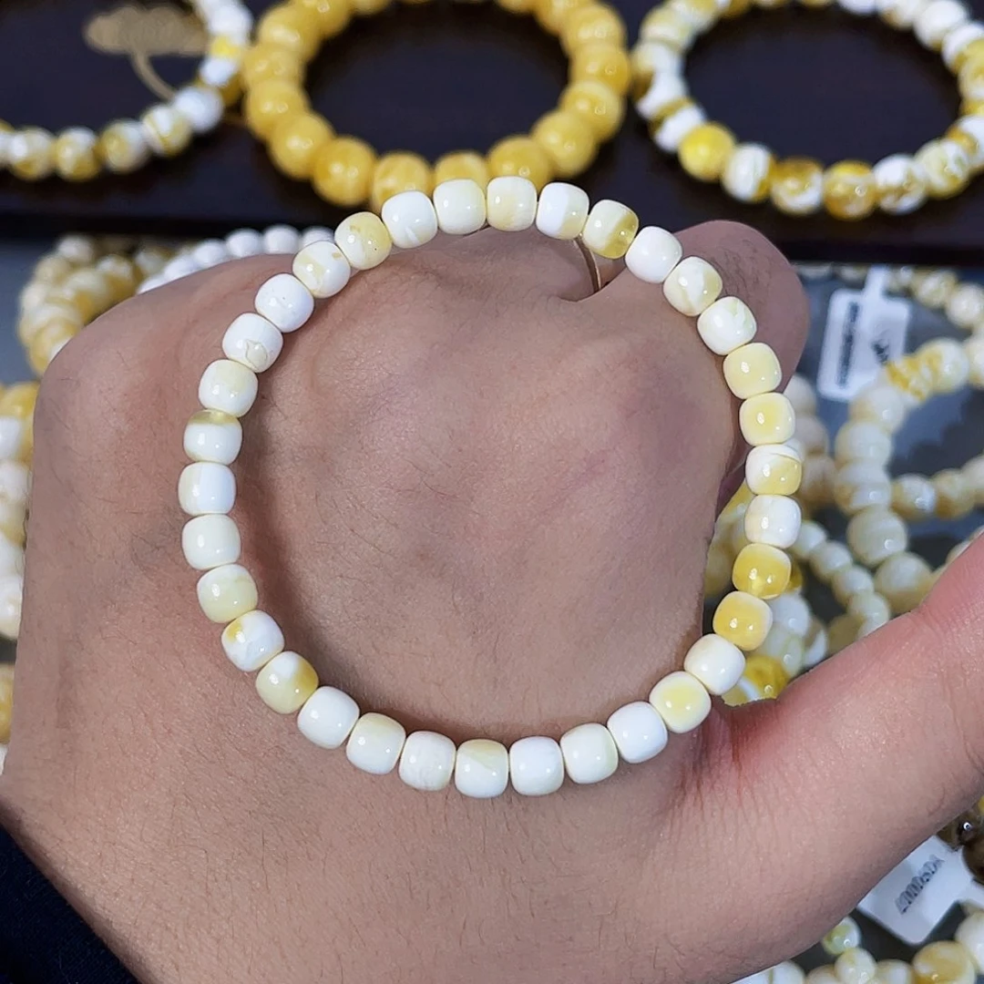 手串琥珀未镶嵌微瑕50