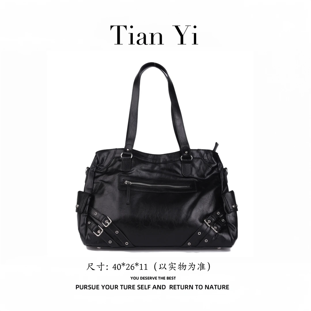 9161 黑色-2025新款轻奢单肩手提斜跨包