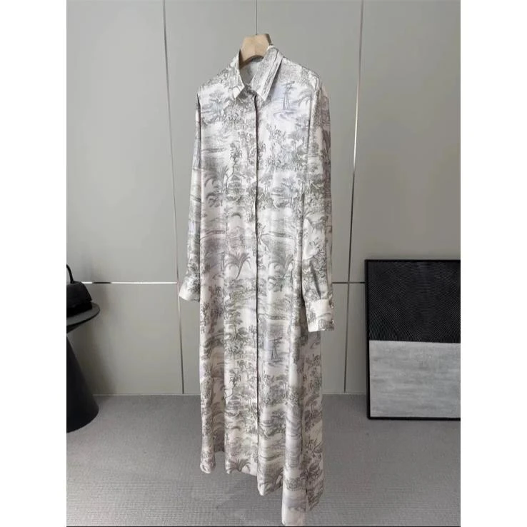 【宸慕】25年新款重磅桑蚕丝高端气质连衣裙25613