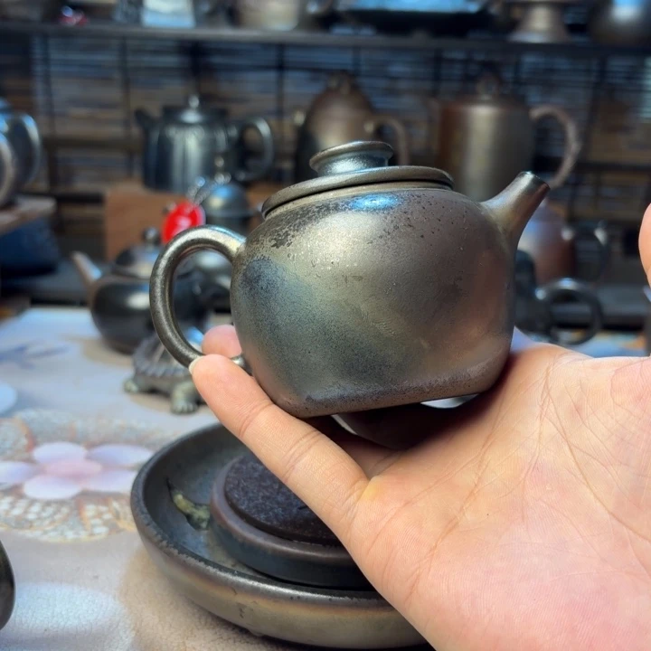 壶庄诚柴烧坭兴陶壶200（