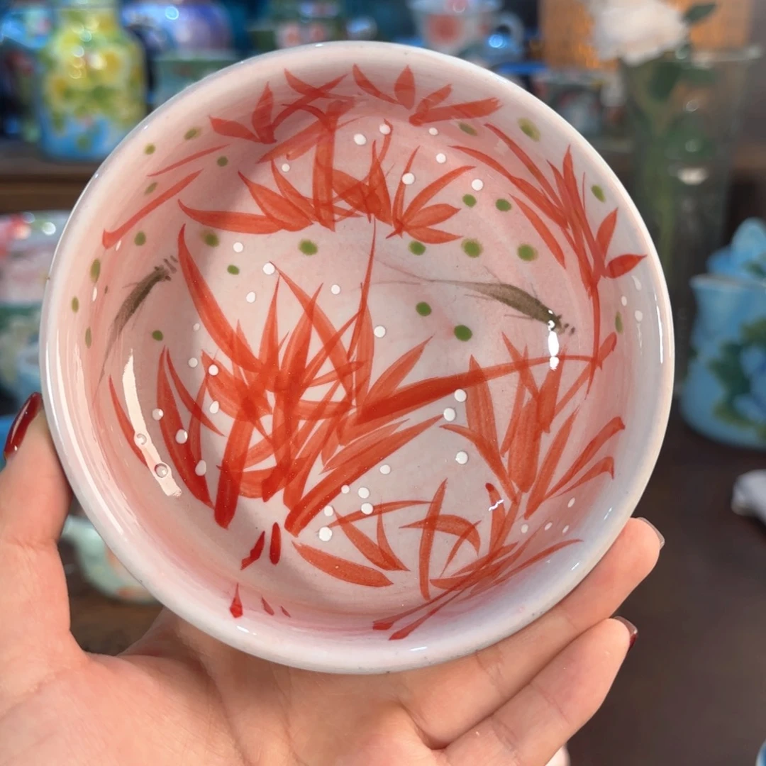 景德镇手绘高温釉下彩陶瓷茶具