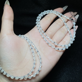 【小北珠宝】和田玉DIY圆珠项链约3.5mm+【多样性发一件