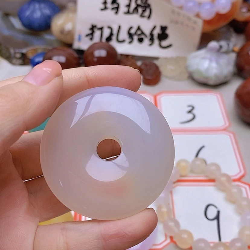 【闪购商品】未镶嵌玛瑙/玉髓珠宝半成品轮**车