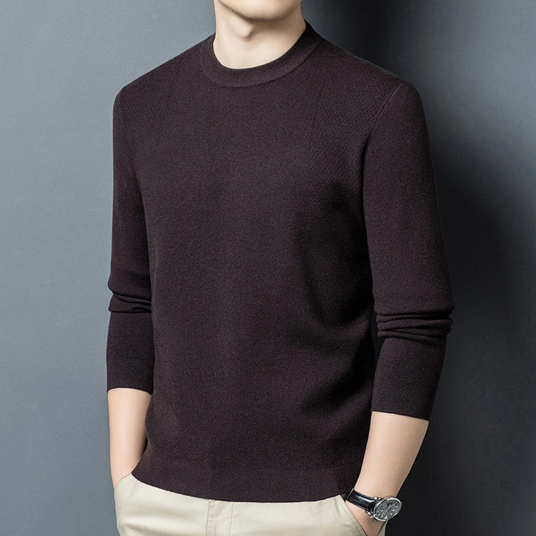 Mr.R布先生新款保暖长袖加绒冬季加厚针织衫