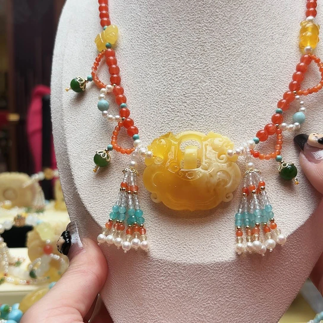 琥珀手链未镶嵌琥珀