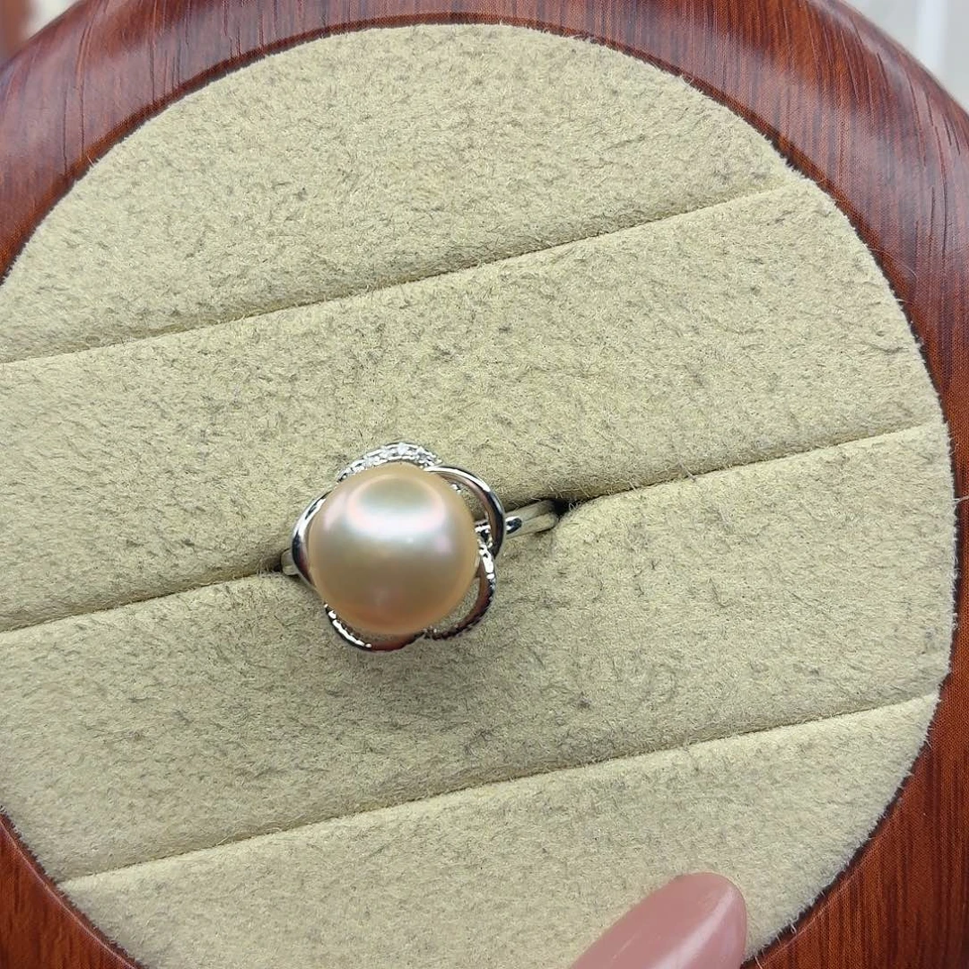 淡水珍珠戒指合金F