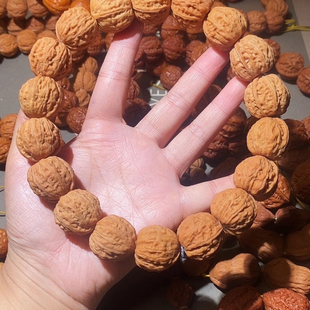 文玩核桃吊坠24尺荔枝纹手持