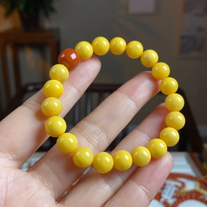 琥珀手链未镶嵌蜜蜡手串9