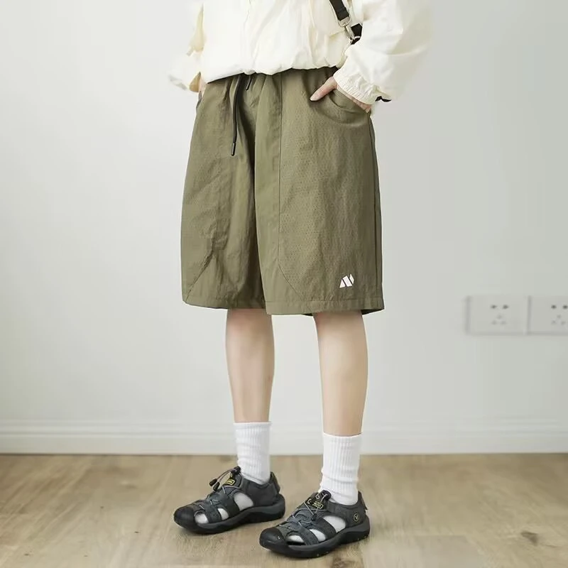 原野防晒空间GRASSSPACE日系快干潮流短裤女套装夏季宽松五分裤