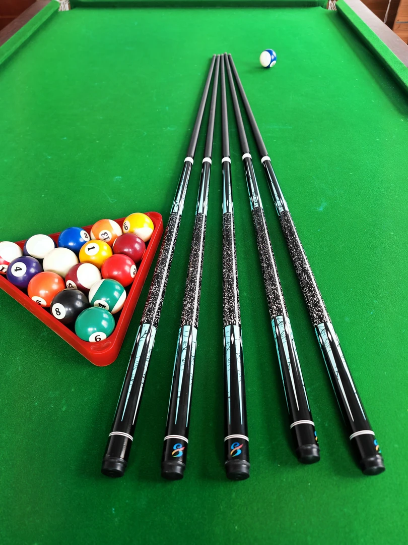 碳纤维台球黑科技台球杆一体通用杆美式小头3D打印中式黑八台球杆