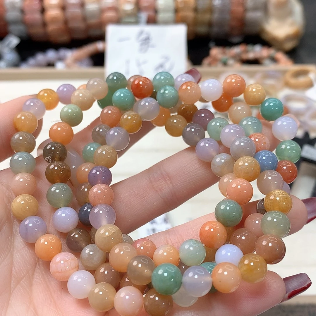 硅化珊瑚（珊瑚玉）手链未镶嵌摩****?161