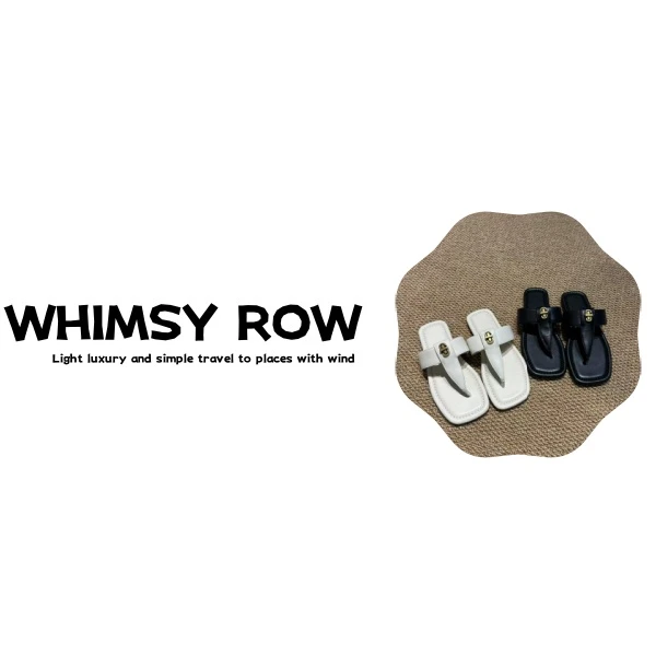 【东莞好货】百搭高档小众精美金扣凉拖凉鞋