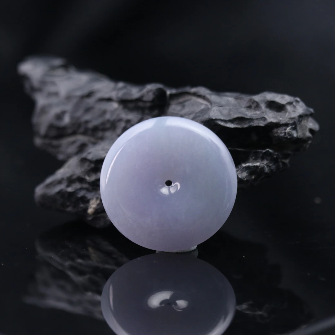 FC16天然缅甸A货紫平安扣/600012/保利厦门拍卖