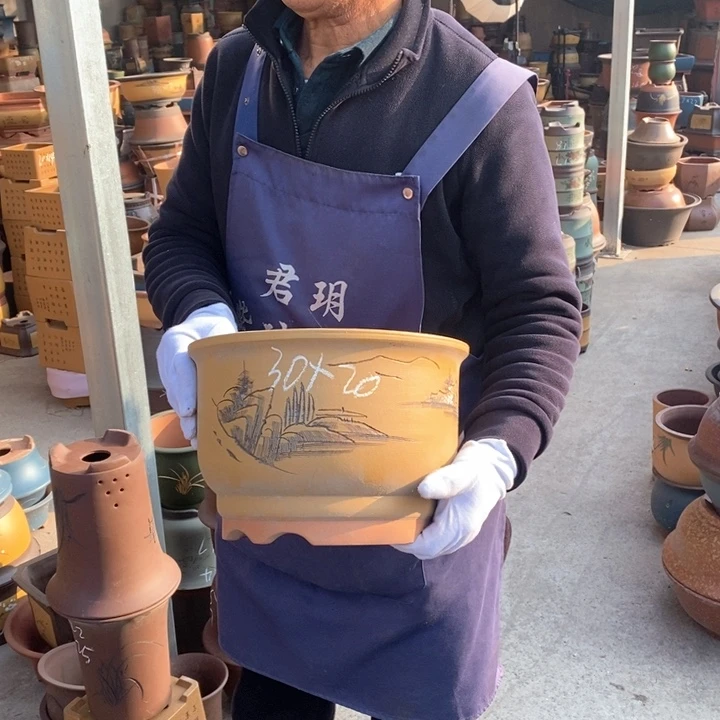 紫砂花盆紫砂花盆