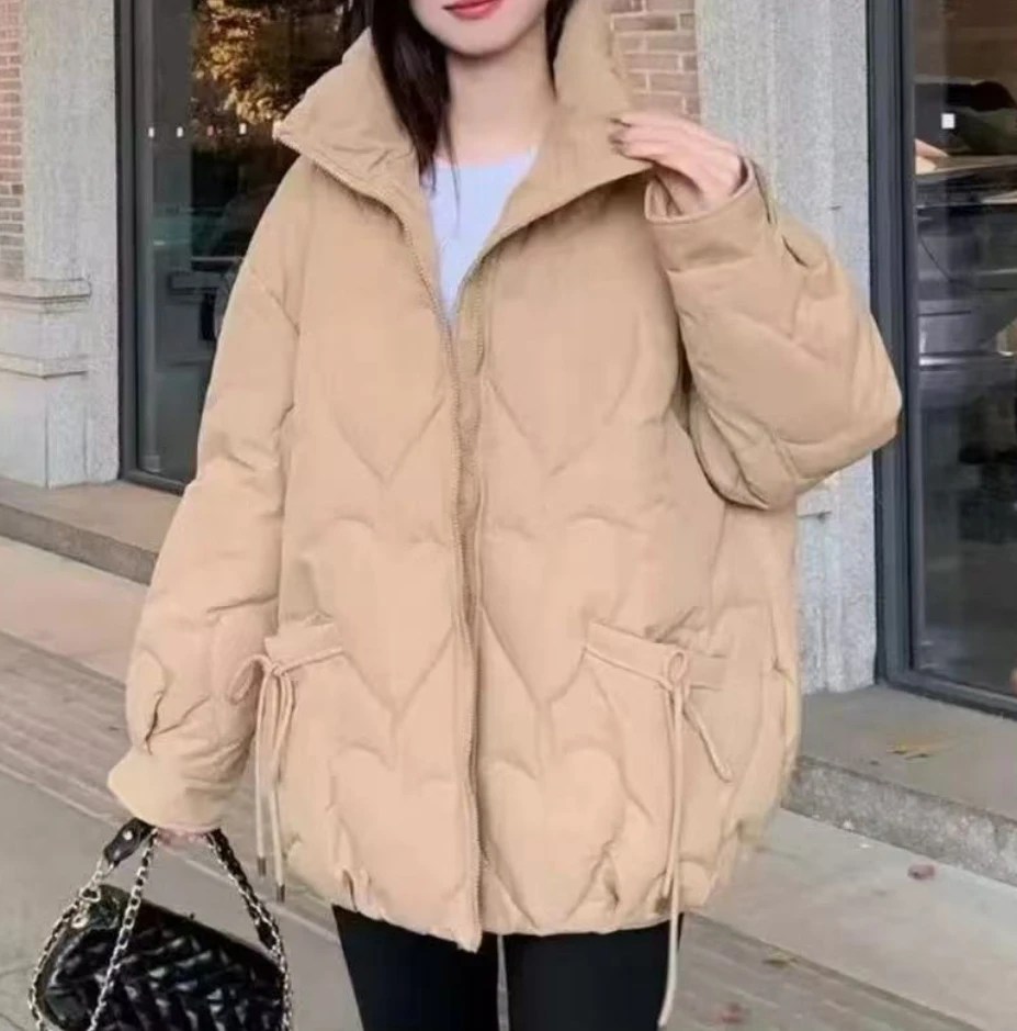 女士时尚百搭立领棉服 8039 -A878(娇)