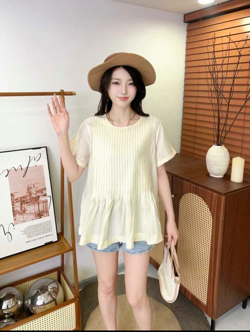 时尚休闲百搭女士夏季衬衫上衣