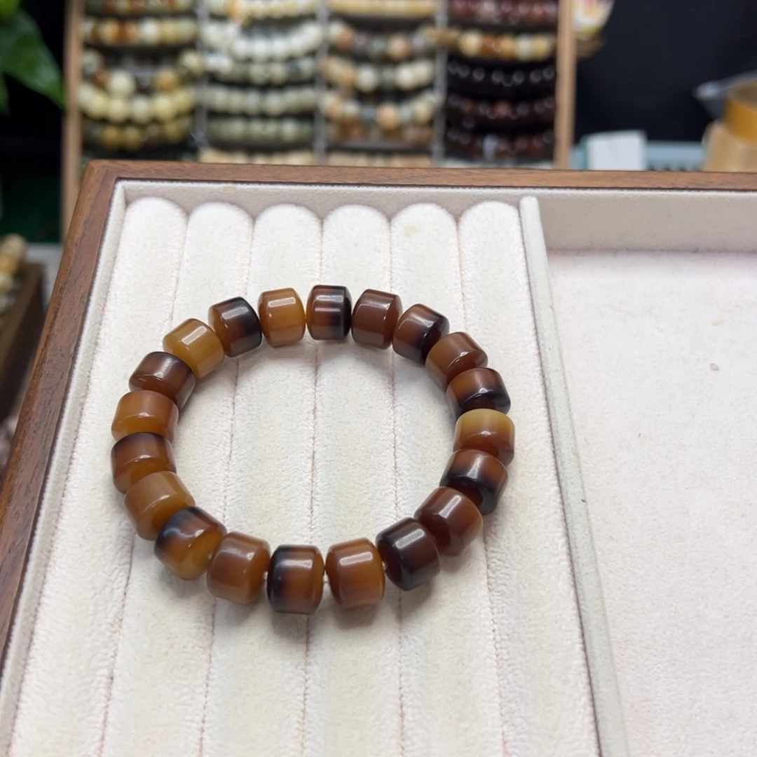 菩提根/象牙果手串卡12金轮虎皮微瑕