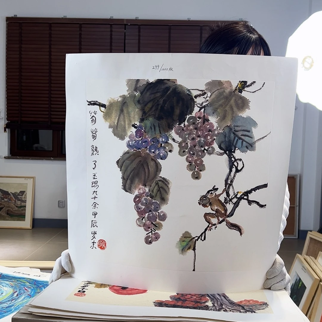 版画限量亲签盖章版画S 