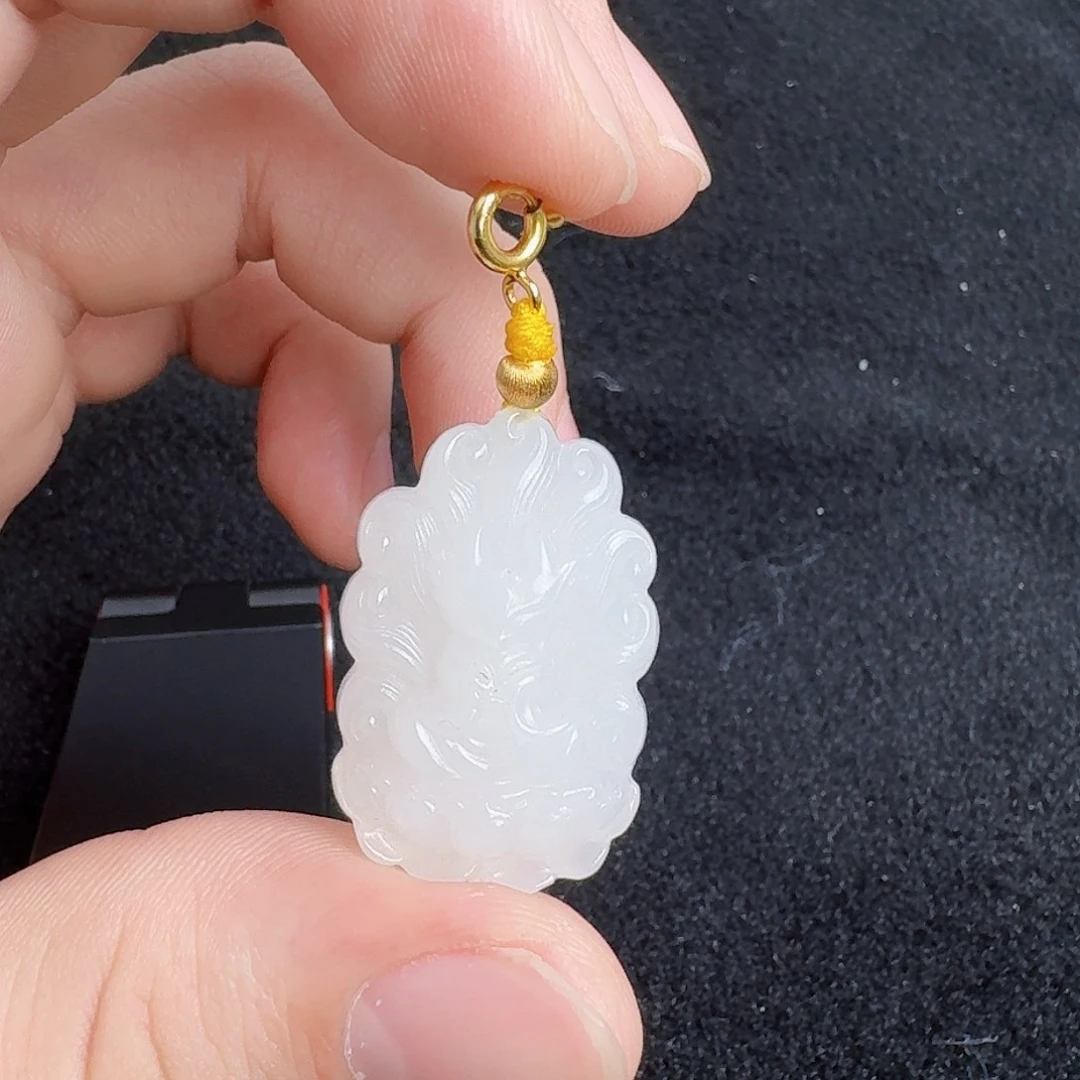 和田玉银S925镶嵌颈饰