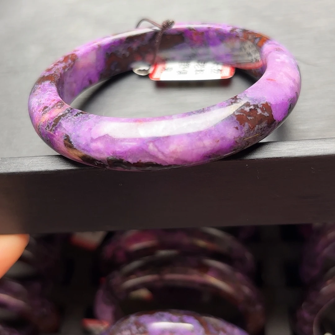 苏纪石（舒俱来）未镶嵌冰体幻彩手镯