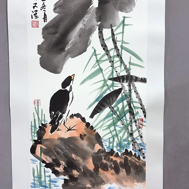 国画亲笔手绘放心去藏