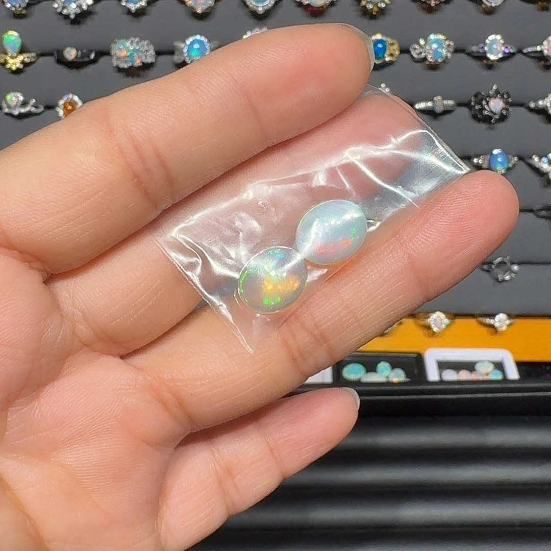 欧泊银S925镶嵌戒指戒指