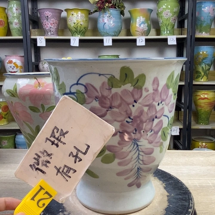 景德镇高温陶瓷花盆