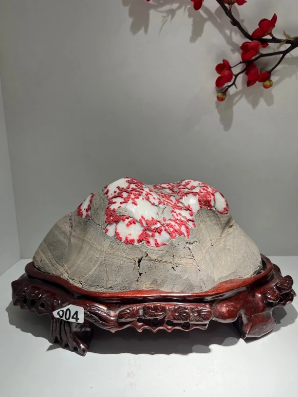 灵璧石白灵玉蝉山