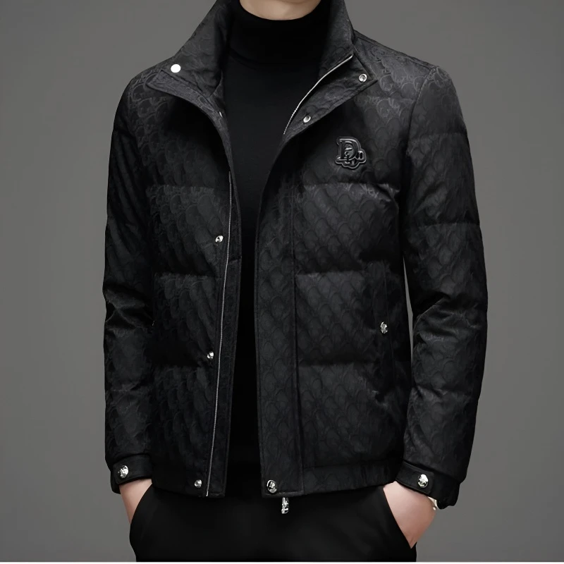 Louis Fordea/路易弗狄高端冬季羽绒服男士立领潮流防寒保暖外套