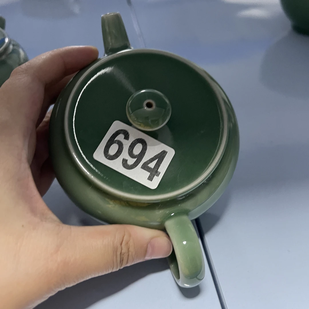 【北鱼专属】694 汗瓦壶 梅子青