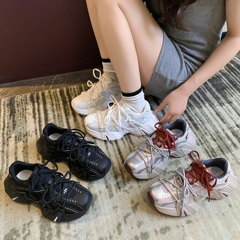 2024秋季新款韩版潮牌厚底增高老爹鞋时尚舒适休闲鞋AC-GC88552