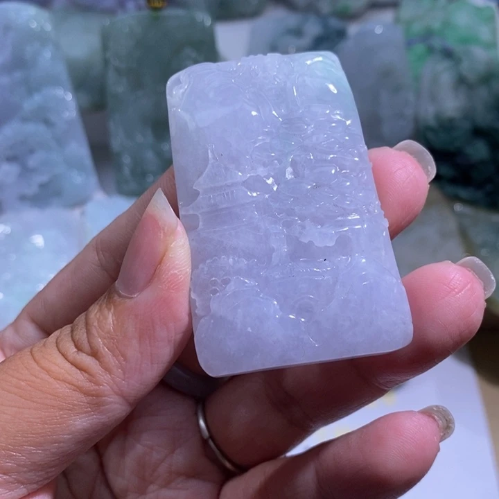 【闪购商品】未镶嵌挂件翡翠山水
