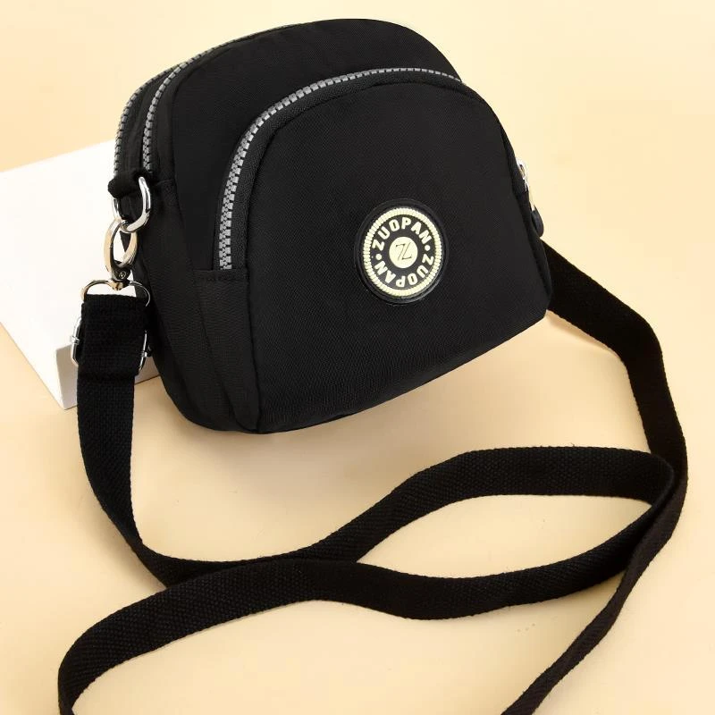 包包女斜挎包帆布新款防水牛津布迷你小包包多功能手机零钱包