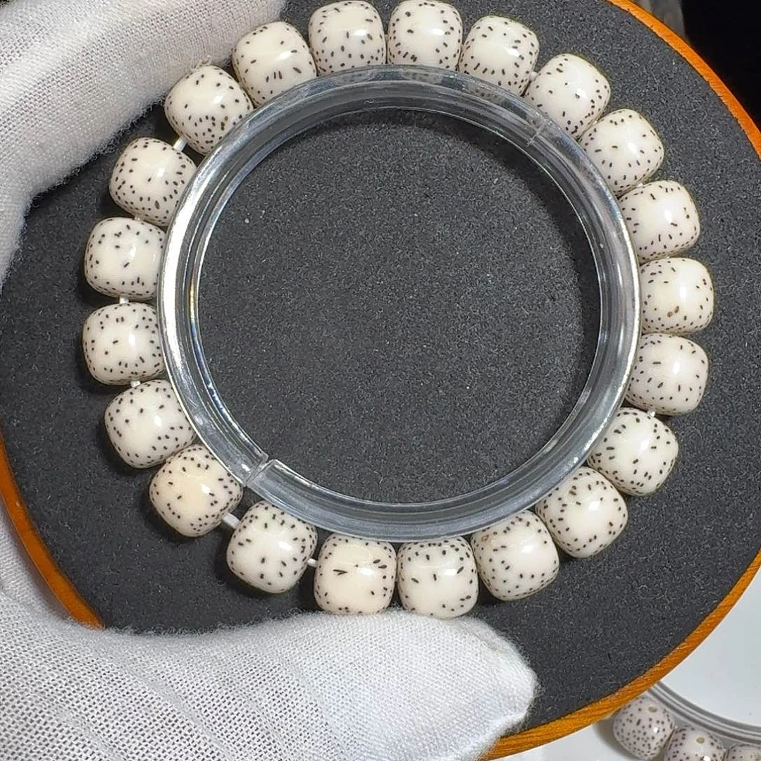 星月菩提手串卡10.5正月测留白原白