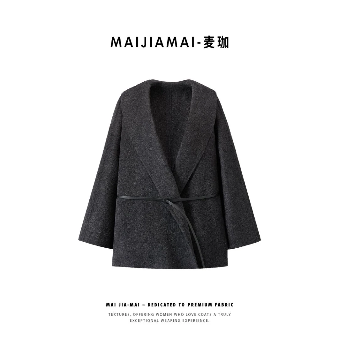 【MaiJIA MaiArtIdeas】毛呢外套时尚秋冬加厚双面呢呢大衣