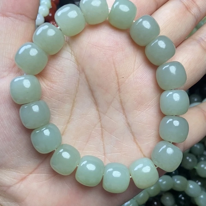 和田玉未镶嵌手链卡12