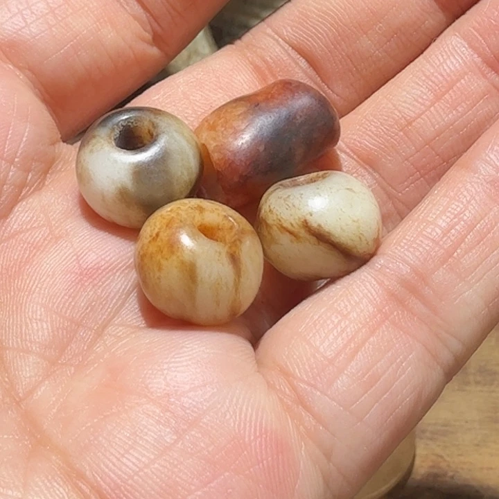 和田玉未镶嵌车挂禄*