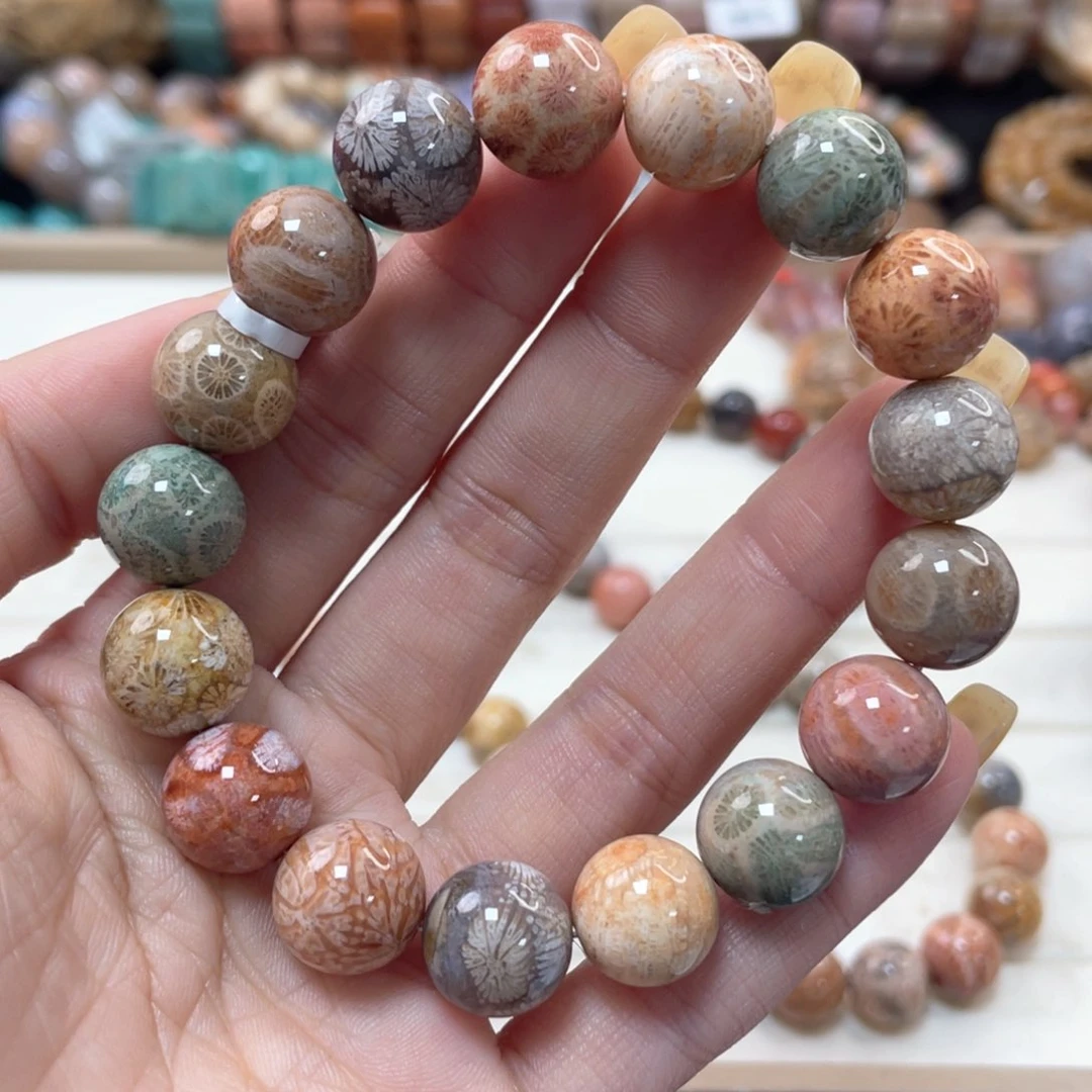 未镶嵌手链硅化珊瑚（珊瑚玉）云*102