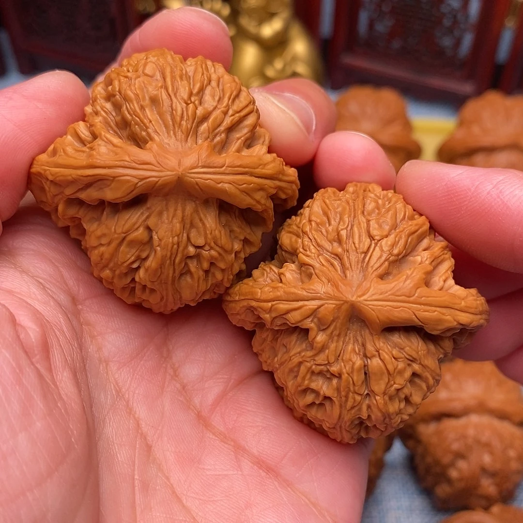 把件文玩核桃毕业精品粗棱南疆43尺