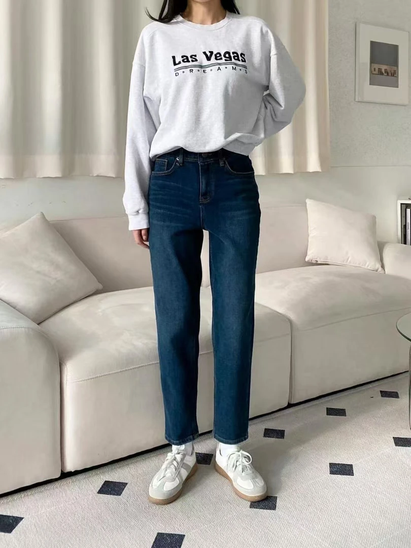 大U248老爹加绒牛仔裤 韩国东大门正品代购（no退）